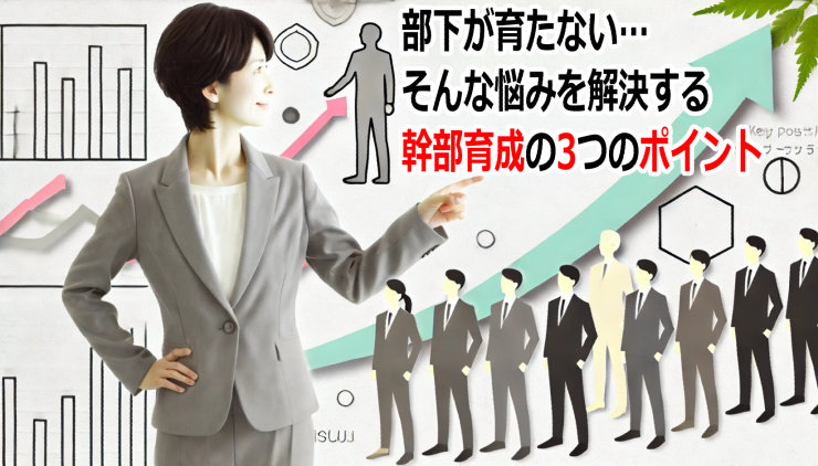 部下が育たない…そんな悩みを解決する幹部育成の3つのポイント