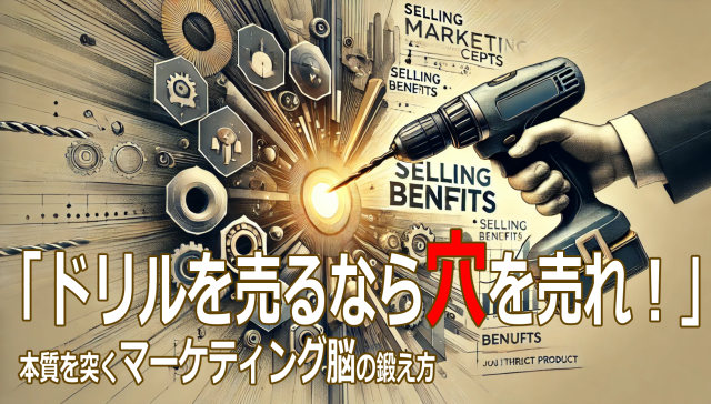 ドリルを売るなら穴を売れ！本質を突くマーケティング脳の鍛え方