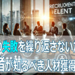 採用の失敗を繰り返さないために！経営者が知るべき人材獲得のコツ