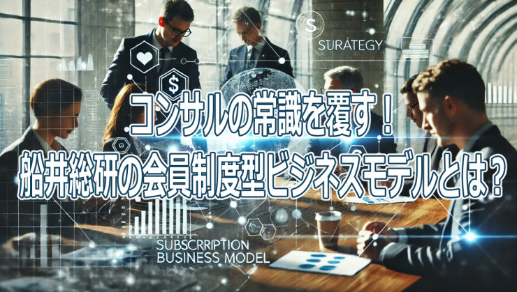 コンサルの常識を覆す！船井総研の会員制度型ビジネスモデルとは？