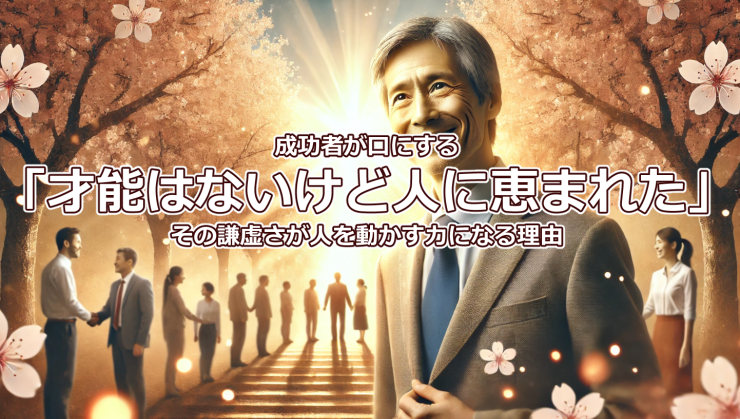 成功者が口にする「才能はないけど人に恵まれた」——その謙虚さが人を動かす力になる理由