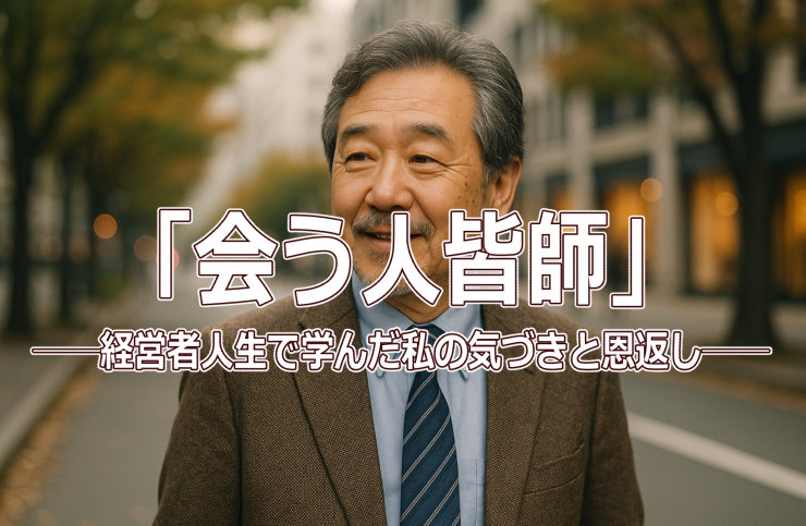 「会う人皆師」──経営者人生で学んだ私の気づきと恩返し