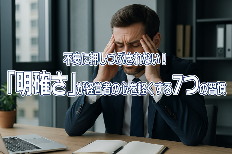 不安に押しつぶされない！「明確さ」が経営者の心を軽くする7つの習慣