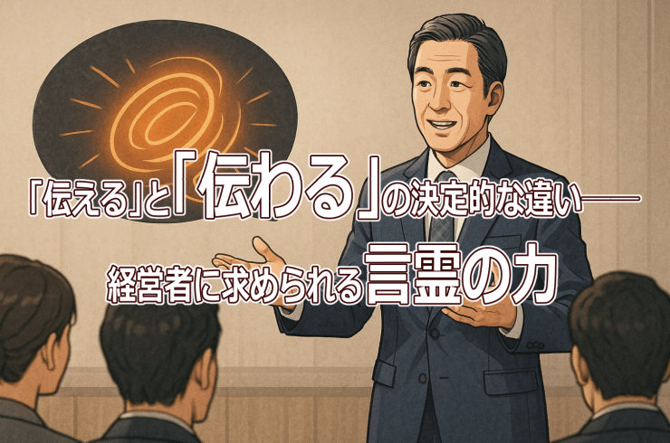 「伝える」と「伝わる」の決定的な違い──経営者に求められる言霊の力