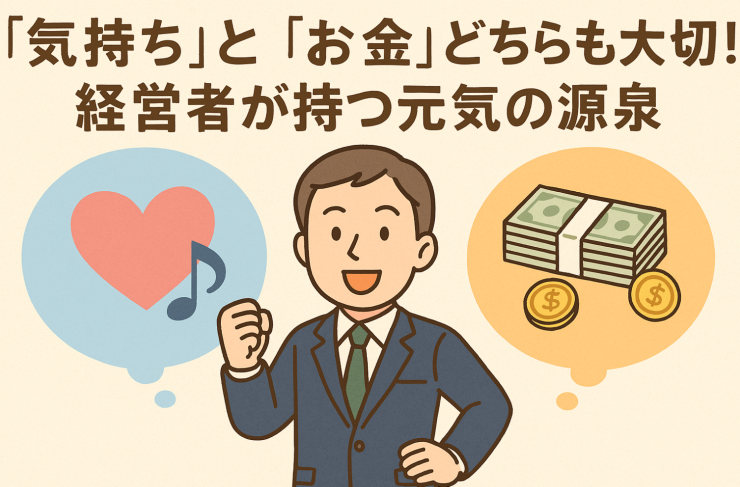 「気持ち」と「お金」どちらも大切！経営者が持つ元気の源泉