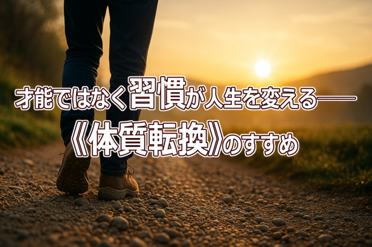 才能ではなく習慣が人生を変える──《体質転換》のすすめ