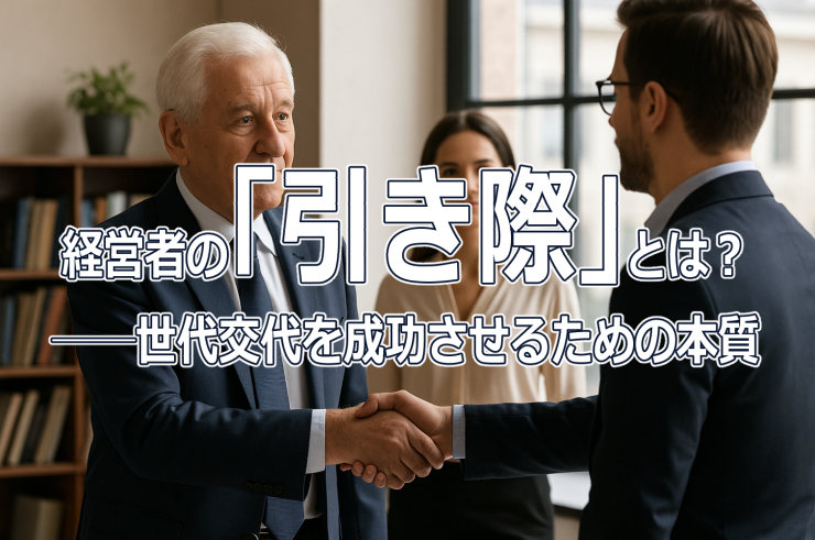経営者の「引き際」とは？──世代交代を成功させるための本質