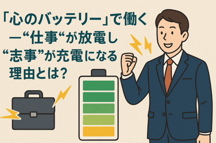 「心のバッテリー」で働く──“仕事”が放電し“志事”が充電になる理由とは？