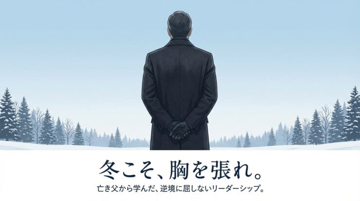 寒い冬こそ「胸を張れ」!亡き父の教えから学んだ、逆境に負けないリーダーの立ち振る舞い